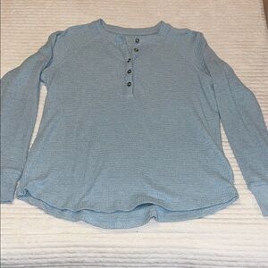 American Eagle Waffle Knit Henley